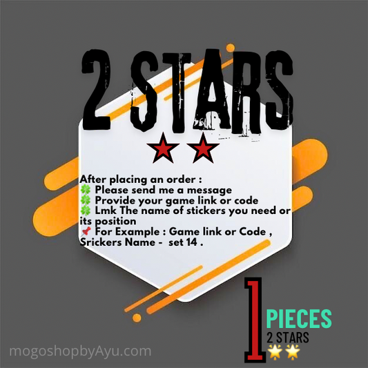 2 STARS - 1 PIECES